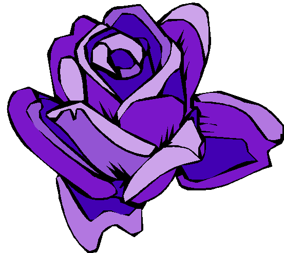 clip art purple rose - photo #10